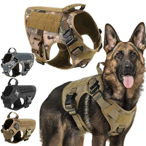 TactiGear Military Dog Harness & Leash Set - GoPoofy