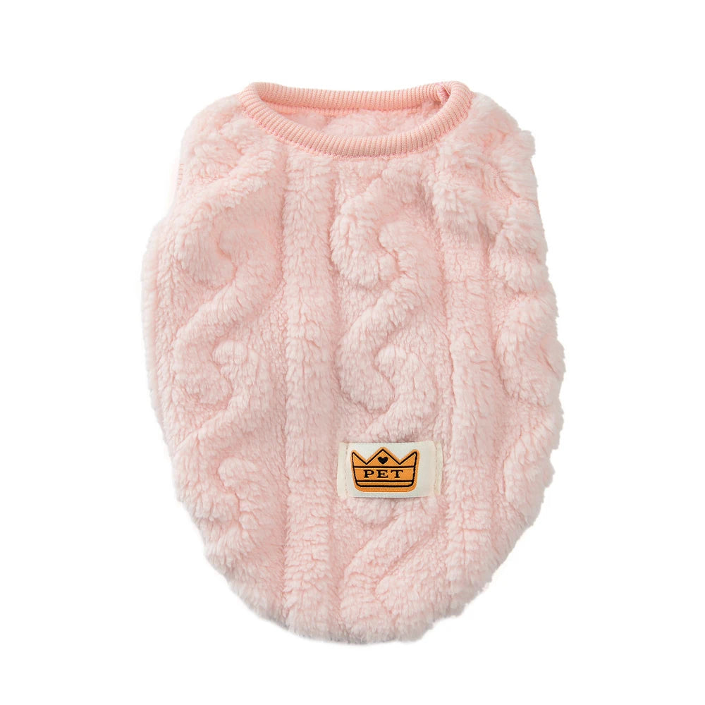 Soft fleece jumper for small dogs, cats, and puppies