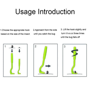 3-piece tick and flea remover hook tool set for dogs and cats