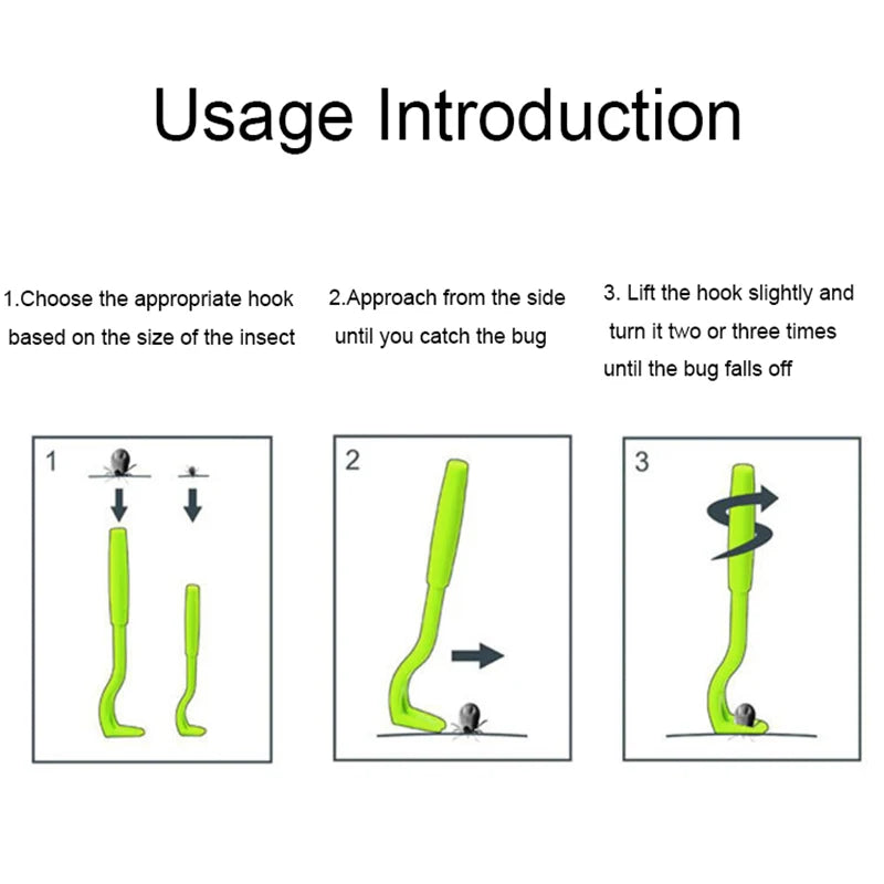 3-piece tick and flea remover hook tool set for dogs and cats