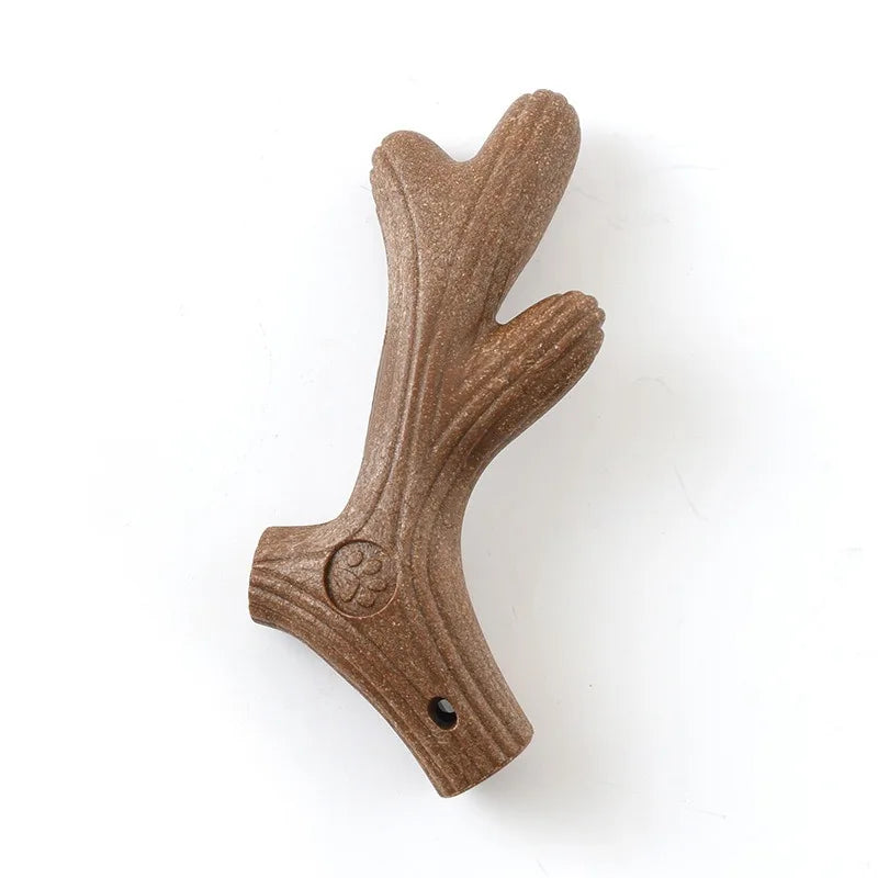 Bamboo dental chew toy for dogs to support teeth cleaning
